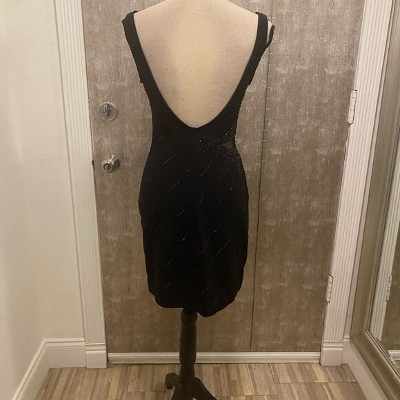 Tadashi embellished open back mini dress, S - Picture 8 of 10